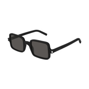 Black square-frame sunglasses with thick plastic arms and dark lenses.
