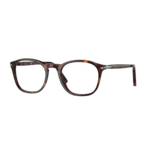 Tortoiseshell rectangular eyeglasses on a white background.