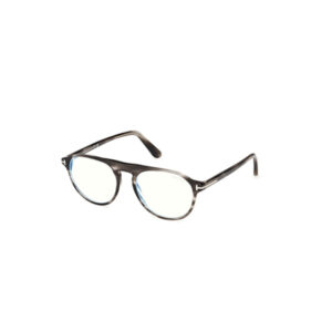 Black metal-framed glasses with clear lenses on a white background