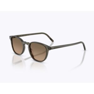 Brown-framed sunglasses with brown gradient lenses on a white studio background.
