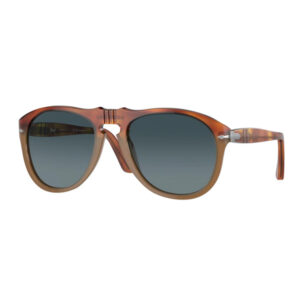 Tortoiseshell sunglasses with dark blue gradient lenses, front view.
