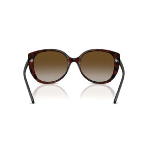 Tortoiseshell sunglasses with brown gradient lenses, viewed from the front.